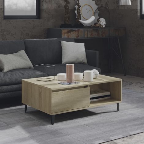 vidaXL Tavolino da Salotto Rovere Sonoma 90x60x35 cm Legno (1/5)