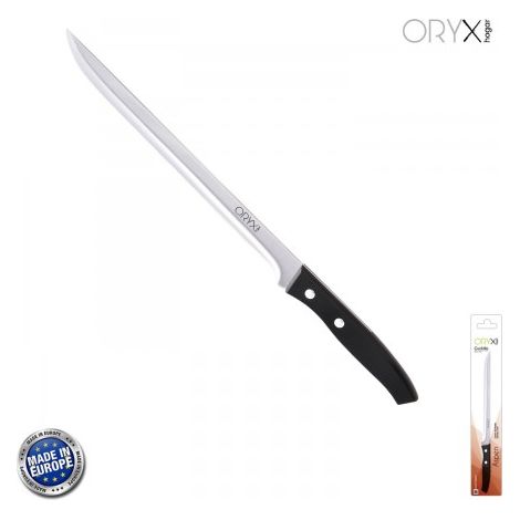 Coltello Aspen per Prosciutto Lama in Acciaio Inox 25 cm. Nero (1/5)