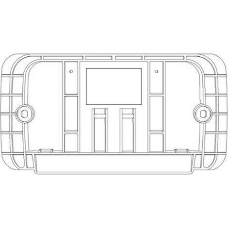Controplacca hidrobox dual evolution telaio placca due tasti todini 14.41 E/C