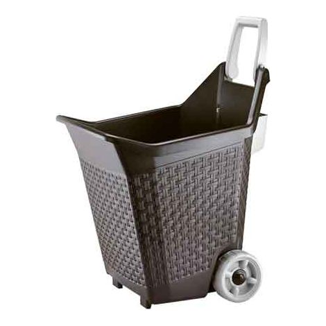 Brouette polyvalente "KART" 76 L, cm 59x50x72 H - Couleur Cacao