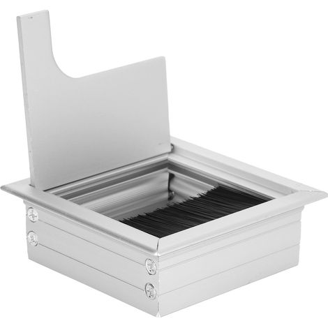 Organisateur de Câbles de Bureau en Alliage d'Aluminium avec Brosse pour Maison et Bureau (1/5)