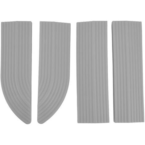 RHG 4 pièces universel balayeuse seuil de porte escalier fauteuil roulant seuil de porte assemblage gratuit seuil de porte en caoutchouc ProtectGrey (1/5)