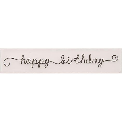 Schablone für Prägefolder aus Kunststoff, DIY-Scrapbook-Fotoalbum-Kartenbastelidee, Happy Bir