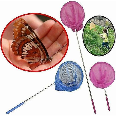Filet à papillons et insectes pour enfants, perche rétractable pour attraper les insectes, filet pour bassin (1/5)