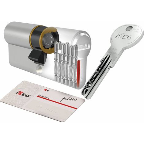 ISEO R6 PLUS CILINDRO SAGOMATO 40-60 NICHELATO C/5CH+1