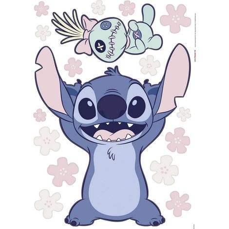 Stickers muraux Disney Lilo et Stitch - Taille réelle (1/2)