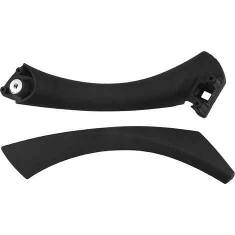 Poignée de porte intérieure gauche avec cache, remplacement pour BMW Série 3 E90 E91 E92 (2004-2012), noire (1/5)