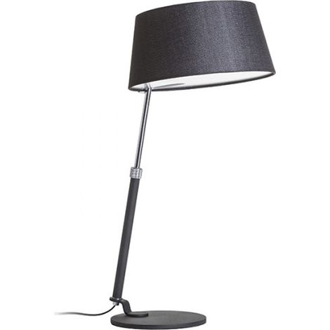 RITZY Tischleuchte schwarz chrom 230V E27 42W