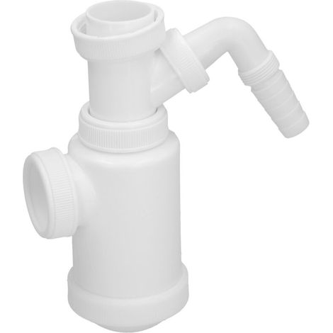 Siphon Bouteille Extensible - 1 Pièce - 1 1/2 Pouces - Pour Machine À Laver - Raccord Évacuation Inclus (1/5)