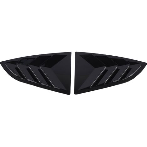 Paire de couvercles de volet de fenêtre arrière gauche droite, aspect élégant, résistant aux intempéries, adapté pour BRZ 2021 à 2024, noir brillant. (1/5)