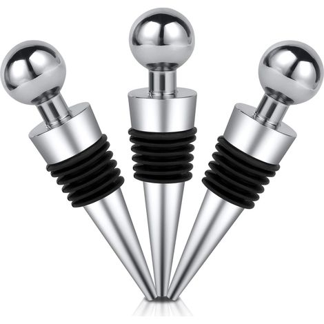 Bouchons champagne - Inox 3 pièces - Vin liqueur (1/5)