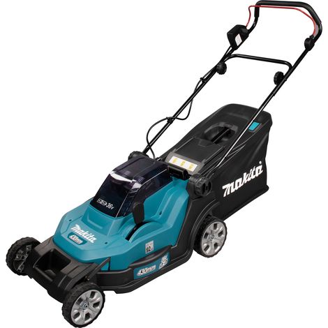 Rasenmäher mit 2 Batterien MAKITA DLM432PT2 - 18V - 5 Ah - 43 cm - 50 L