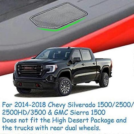 Accessoires pour rails de plateau de camionnette GMC Sierra 1500, Chevrolet Silverado 1500, 2500, 2500HD et 3500 (2014-2018) : poches pour piquets. (1/5)