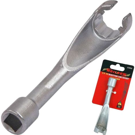 Neilsen 17mm Fuel Injection Line Socket 3/8" Drive 120mm Mercedes BMW (1/2)