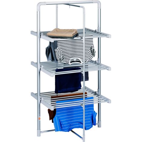 Tour d'aération électrique pour vêtements 30 tiges 230V 21 mètres de séchage (1/5)