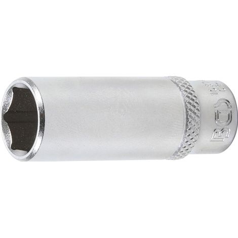 Llave de vaso hexagonal, larga  entrada 6,3 mm (1/4")  1/2"