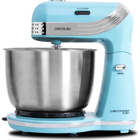 Robot Patissier Cecomixer Easy. Mouvement Circulaire, Capacité de 3 L, Bol en Acier, 5 Fonctions, Battre, Mélanger, Monter, Émulsionner, 6 Vitesses, 250 W (1/5)