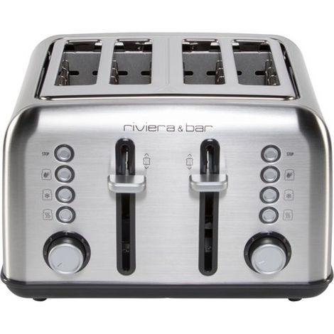 riviera&bar Toaster Stainless Steel 4 Short Slots