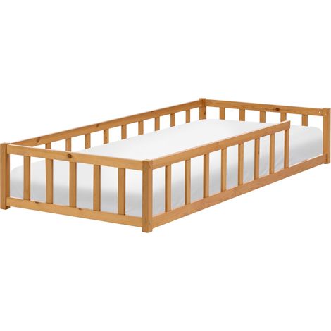 Letto singolo per bambini in legno marrone 90 x 200 cm Meymac