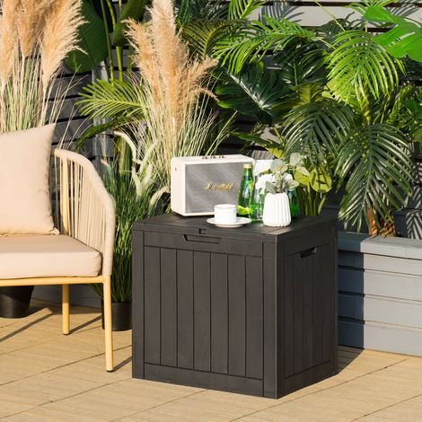 Outdoor Garden Storage Box Cushions Patio Yard Chest Plastic Lid Container 110L (1/5)