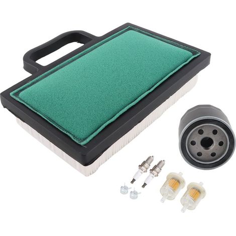 Jeu de filtres à air composé de 8 pièces pour tondeuses-tracteurs Husqvarna modèles YTH 2242T, 2448T et 2454T, comprenant un filtre principal et un préfiltre. (1/5)