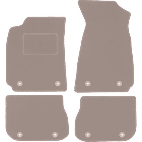 Beige Veloursmatten für: Audi A4 B5 FL Limousine, Kombi, Avant (1999-2001) (1/5)