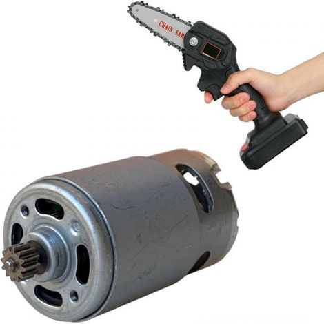 MOTORE DI RICAMBIO MINI MOTOSEGA A BATTERIA ELETTROSEGA SEGA POTATURA TAGLIARAMI (1/5)
