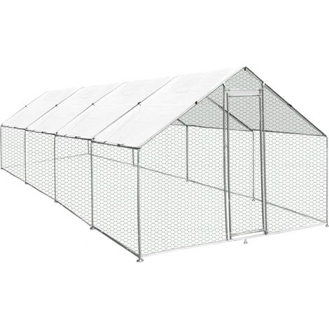 Hühnerstall Hühnerfreilauf Hühnergehege Auslauf Outdoor-Hühnerkäfig UV Geflügel