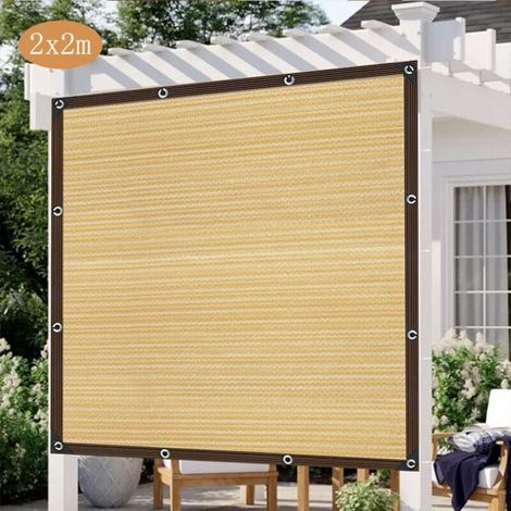 Voile d'ombrage beige,22m Tissu d'ombrage - Filet de protection solaire d'extérieur pour jardin, serre, pergola, arrière-cour (1/4)