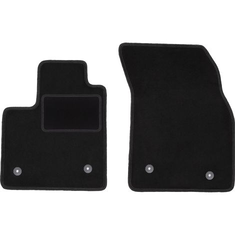 Alfombrillas delanteras para Ford Focus MK4 hatchback, sedán, familiar, Turnier, Turnier Active (2018-), color negro.