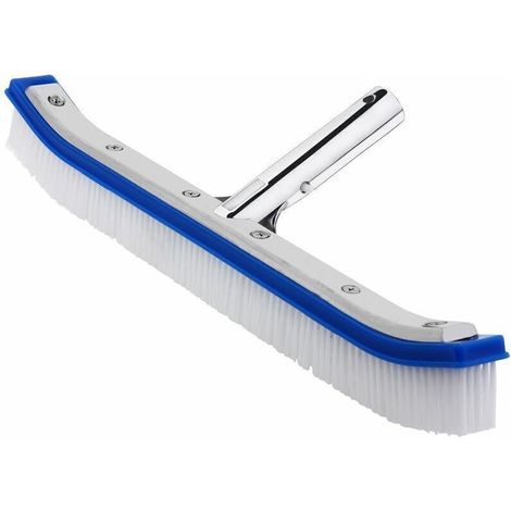 Verstärkte 46-cm-Poolbürste, geeignet für Standardhalterungen – Steife PVC-Borsten – Verbindungskopf aus Aluminium. Wartung und Reinigung. (1/4)