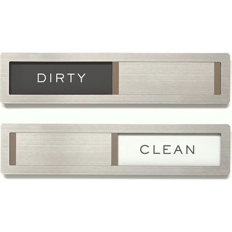 Aimant pour lave-vaisselle, panneau « Nettoyer/Sale », lettres en acier inoxydable 304 de qualité supérieure, organisateurs de cuisine et accessoires de rangement décoratifs