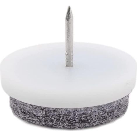 50 coussinets en nylon cloutés renforcés pour pieds de meubles - Patins de protection de sol pour pieds de table, chaise et canapé en bois (1/5)