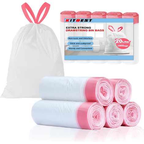 20L Sacs Poubelles Résistants, 100 Pcs Recyclable, Pré-séparés (1/5)