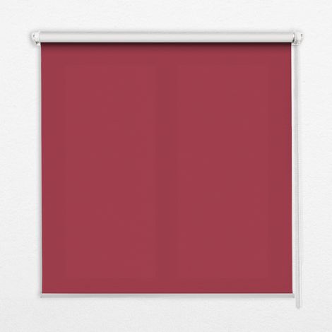 Innenrollo Fensterrollo - Rollo ohne Bohren - Sichtschutzrollo - Lichtdurchlässiges Rollo - Rechteckiges - Rollo - (70 cm x 140 cm) - Rotwein