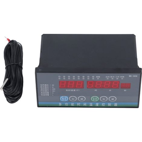 Contrôleur de température avec sonde, 8 sorties, thermostat intelligent automatique haute précision pour serres et exploitations agricoles, 110 V‑230 V (1/5)
