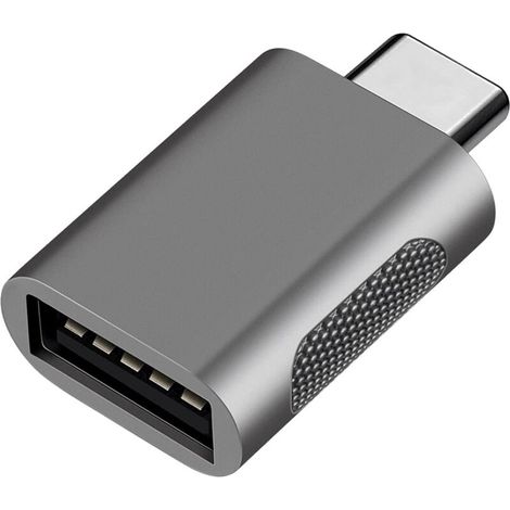 Adaptateur USB 3.1 vers USB C, transfert à grande vitesse, USB C mâle vers USB fem, adaptateur Thunderbolt 3 Type C vers USB, support OTG, pour MacBook Air/Pro/iPad Pro (1/5)