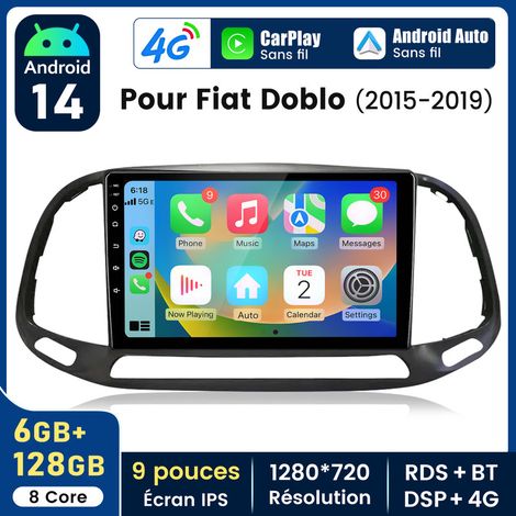 9 pouces Carplay Autoradio pour Fiat Dpblo 2015-2019 Android 6+128GB JUNSUN (1/5)