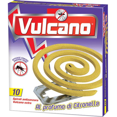 Diavolina 18204 Spirali Antizanzare Vulcano Extra 10 Pezzi