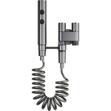 Applicable Kit de pulvérisateur de bidet portatif en acier inoxydable, pulvérisateur multifonction à double fonction pour nettoyage de bidets pour salle de bain (gris) (1/5)