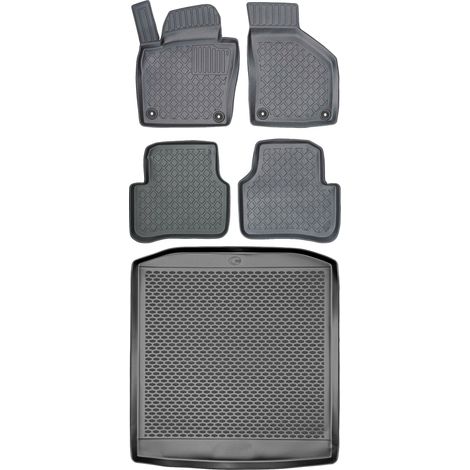 Juego de alfombrillas para Volkswagen Passat CC Fastback (2008-2016) - Alfombrilla para coche + alfombrilla para maletero (1/5)
