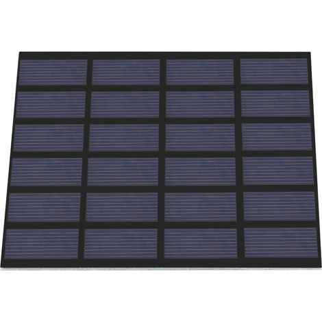 Mini panneau solaire en polysilicium 1.5W 6V, panneau laminé PET, chargeur de batterie pour l'extérieur, DIY (1/5)