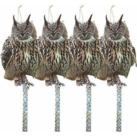 Repelente de aves con tiras antipalomas, repelente de aves para exteriores para gatos, mantiene a las palomas y cuervos alejados de balcones, ventanas y terrazas, 4 piezas (3 mm) -Crezuo