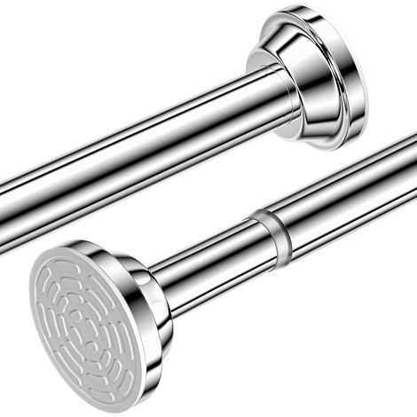 Barre Rideau Douche Sans Percage, Extensible 70 à 195cm (1/5)