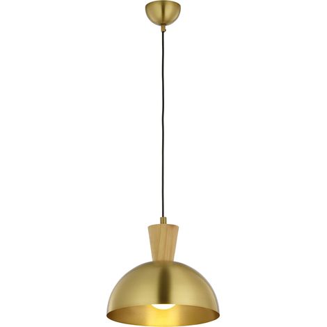 Lampada sospensione loft ottone patinato 1xE27 15W Jupiter