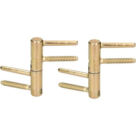 KOTARBAU Lot de 2 bandes de perçage universelles en laiton de 16 mm - Pour porte d'entrée - Robuste - Grande capacité de charge - Tête de cylindre réglable (1/5)