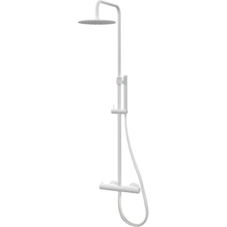 Paffoni Mini Birillo matt weiß verstellbare Duschsäule ZCOL638KLIQBO  Metall - Opak Weiß