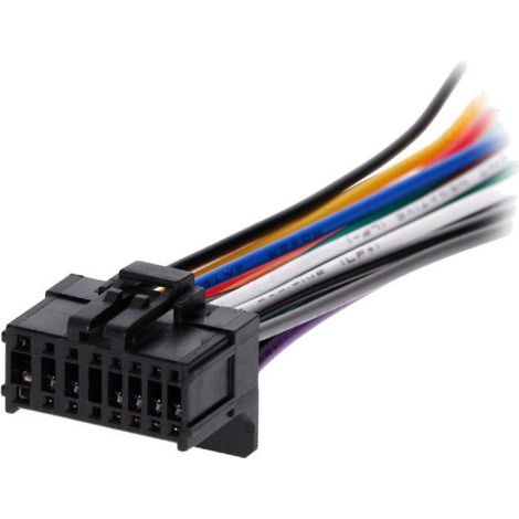 Cable Autoradio Pioneer 16PIN Fils nus - connecteur noir 1