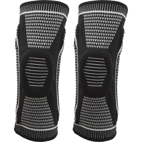 Multifunktionale Sport-Knieschoner, hypoallergen, atmungsaktiv, rutschfest und stoßdämpfend, ideal zum Bergsteigen (schwarz, Größe M). (1/4)
