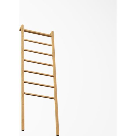 CHICFURN Escalera toallero de bambú 172,7 x 50 x 22,9 cm natural para baño (1/5)